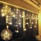 Plastic LED Snowflake String Lights for Christmas Hanging Decor